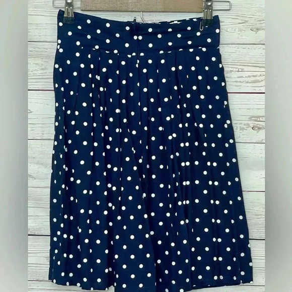 Vintage 1990s High Waisted Pleated Polka Dot‎ Mini Skirt VTG Made in USA - Picture 3 of 13